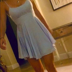 Selfie Leslie Babydoll pale blue dress Size Small